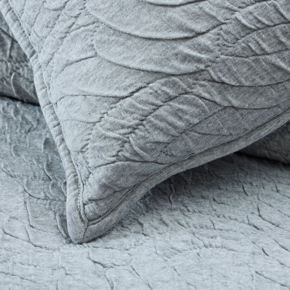 Cotton Cloud Jersey Wave Texture Duvet Cover & Shams | West Elm