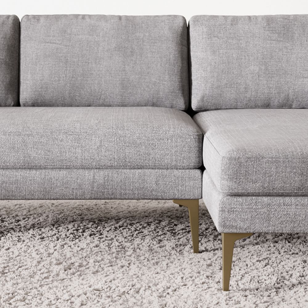 Andes Double Wide Chaise Sectional Sofa With Chaise West Elm