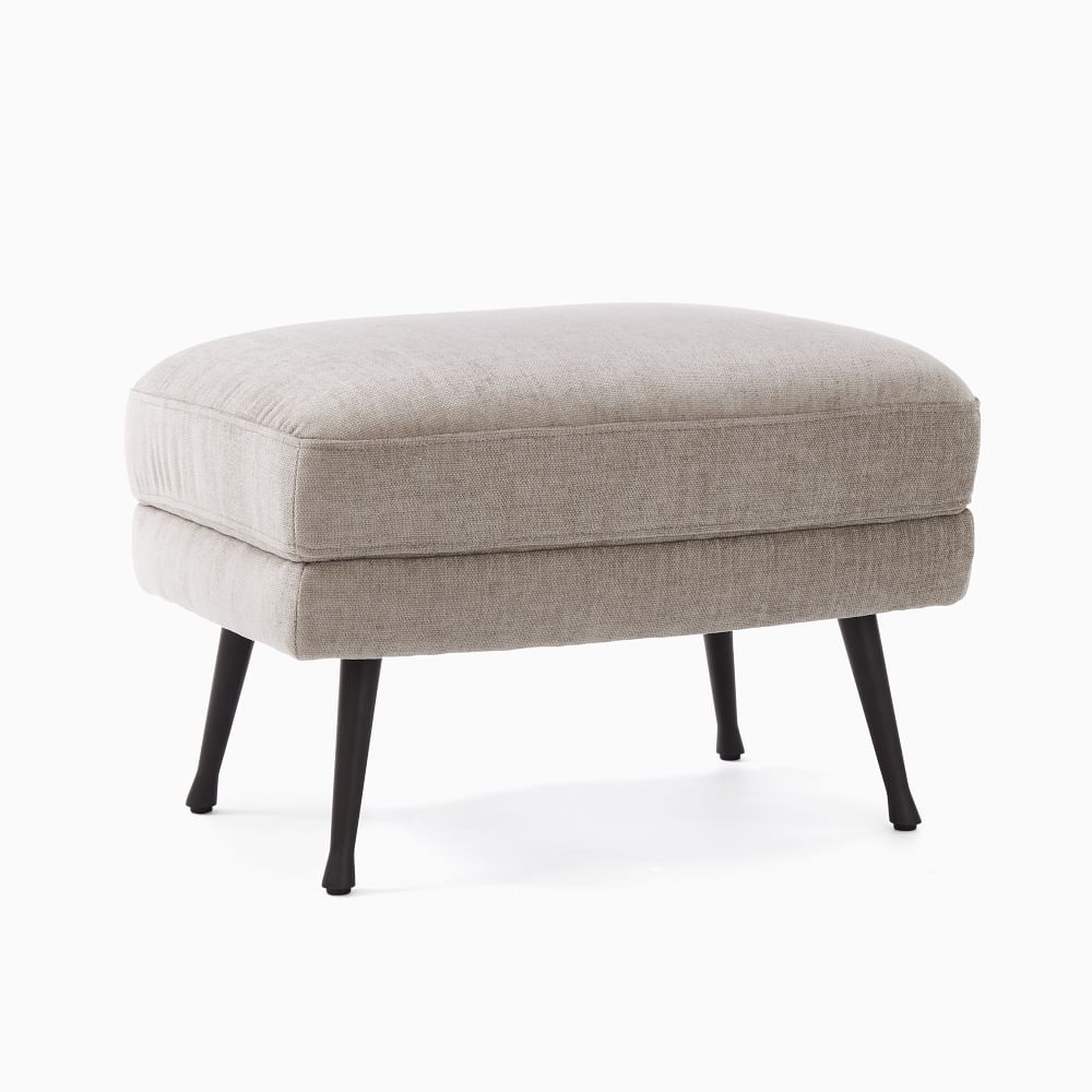Lucia Ottoman Metal Legs West Elm