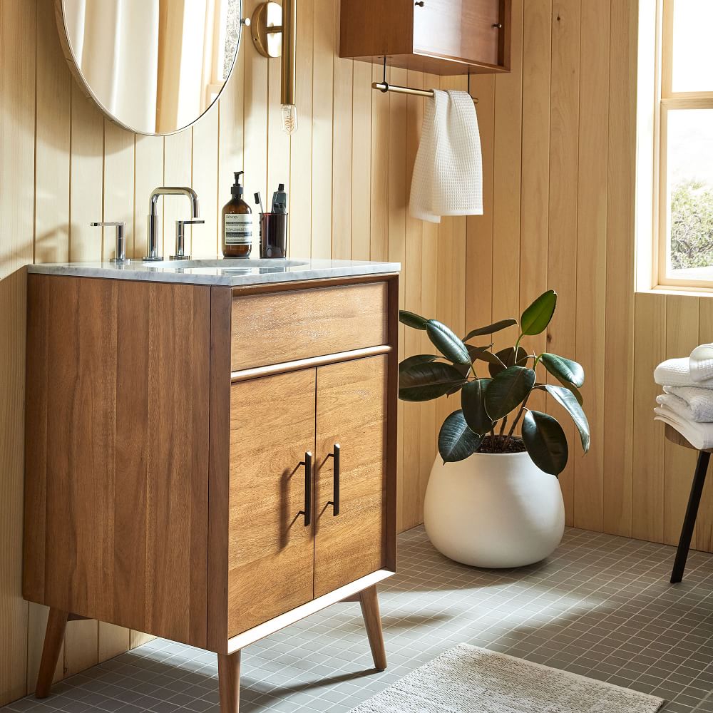 Mid Century Bathroom Storage Cabinet | West Elm