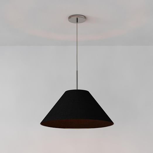 Sculptural Fabric Cone Hardwired 
