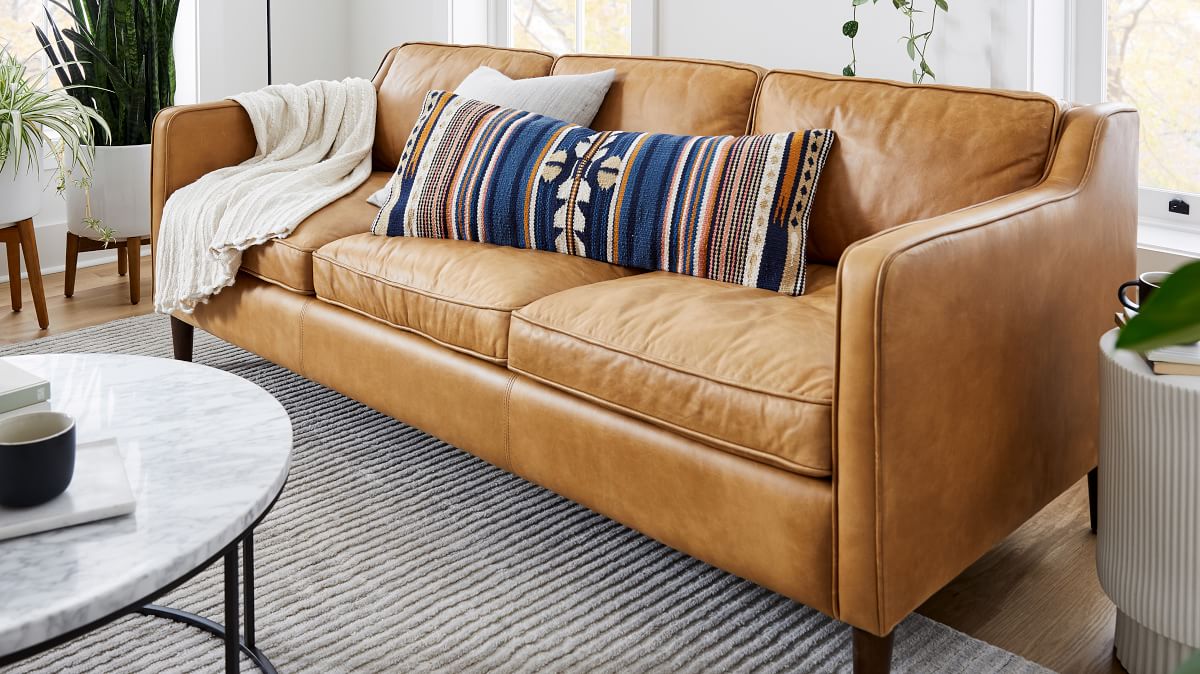 hamilton 70 charme leather sofa burnt sienna