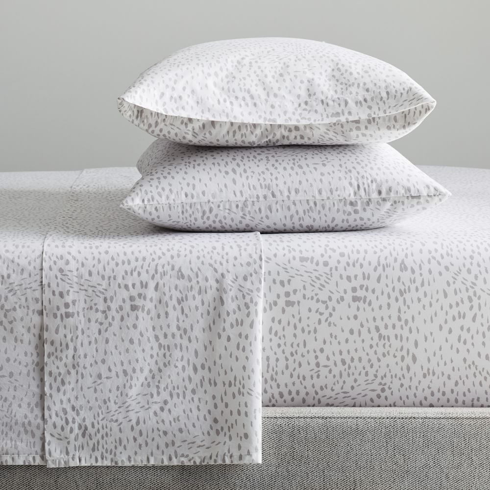 Organic Feather Texture Sheet Set, Bed Sheets West Elm