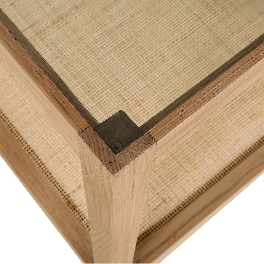 Cane Shelf Side Table West Elm