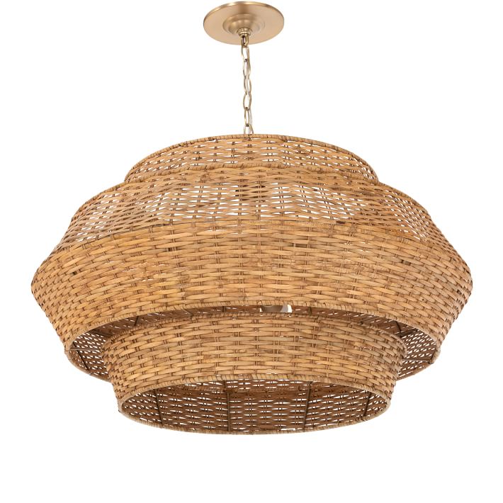 west elm rattan pendant