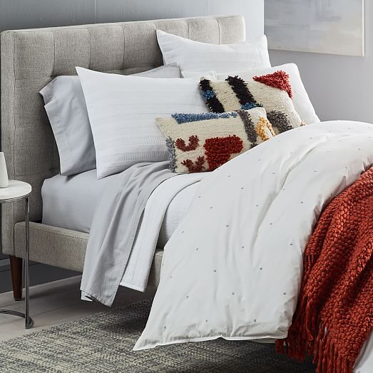 west elm organic washed cotton percale duvet cover