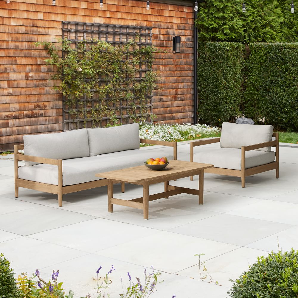 Hargrove Outdoor Sofa (76"), Lounge Chair & Coffee Table (49") Set