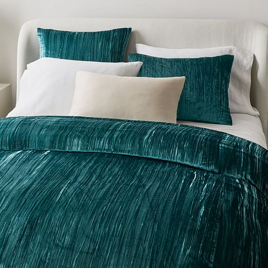 teal velvet duvet