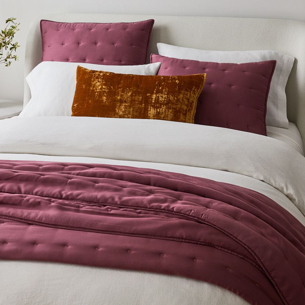 Silky TENCEL™ Crescent Stitch Quilt & Shams West Elm