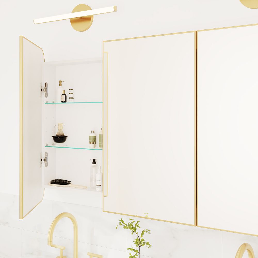 Seamless Medicine 21"x34", Antique Brass West Elm