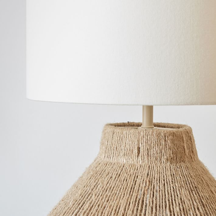 jute table lamp