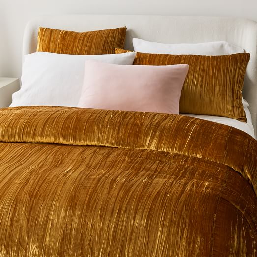 west elm yellow duvet