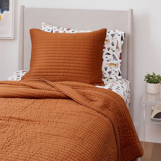 west elm orange duvet