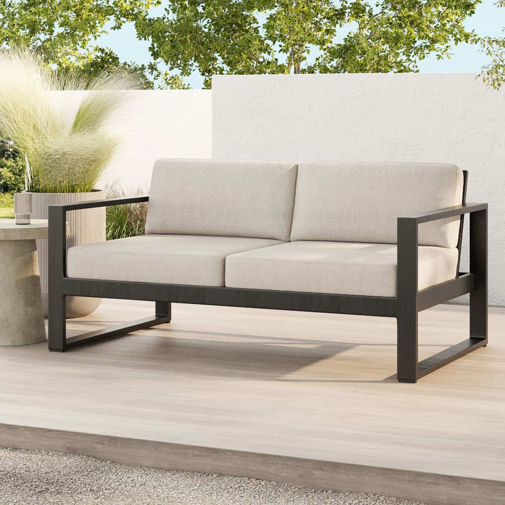 Portside Aluminum Outdoor Loveseat (62") West Elm
