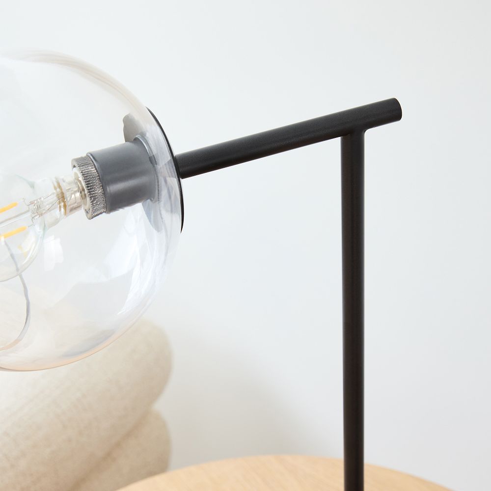 Staggered Glass USB Table Lamp (20") Clear West Elm