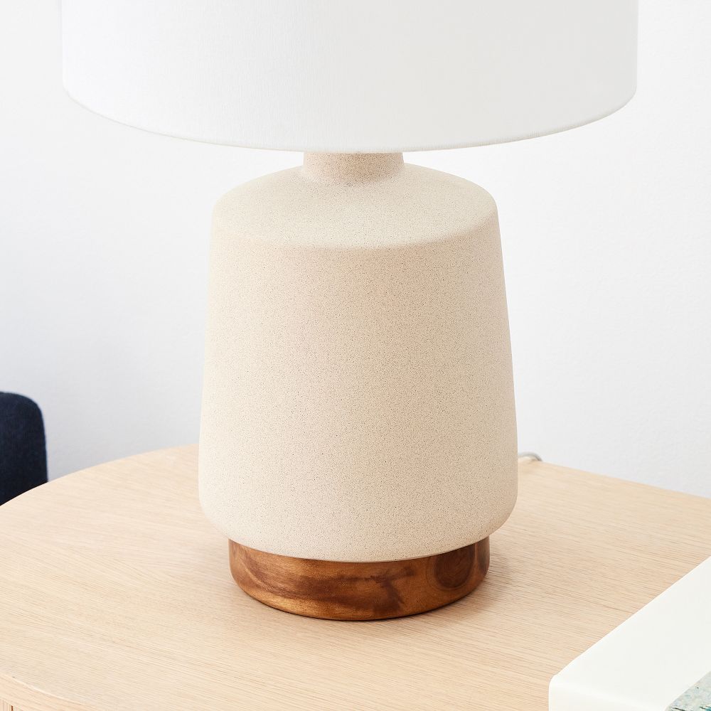 Wood & Ceramic Table Lamp (26") | West Elm