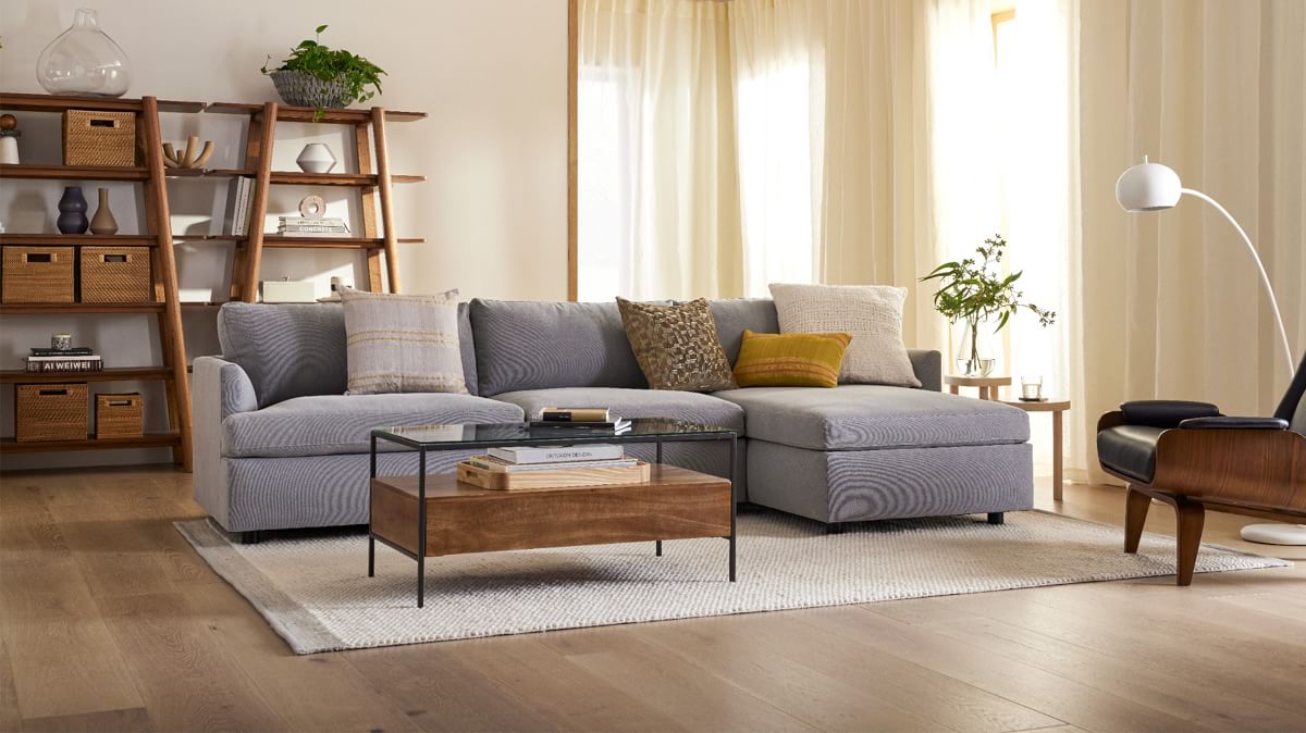 Haven 2 Piece Sleeper Sectional With Storage | Sofas & Sectionals ...