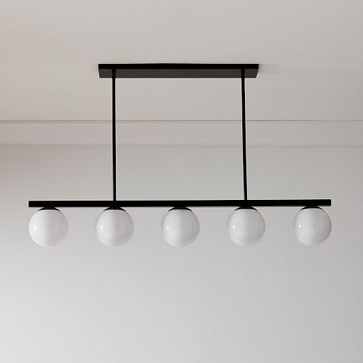 west elm linear chandelier