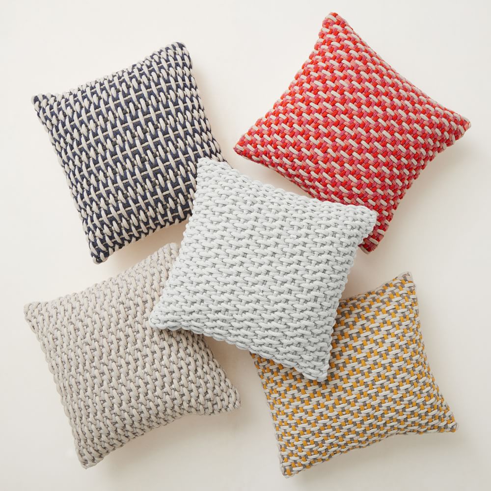Basketweave Indoor/Outdoor Pillow West Elm
