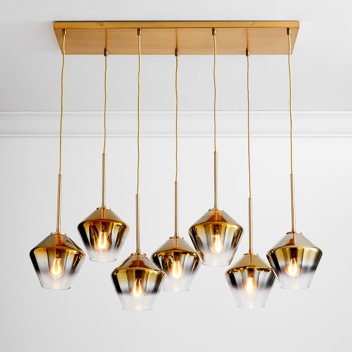 west elm 7 light chandelier