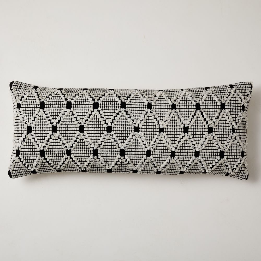 Fringe Diamond Indoor/Outdoor Pillow West Elm