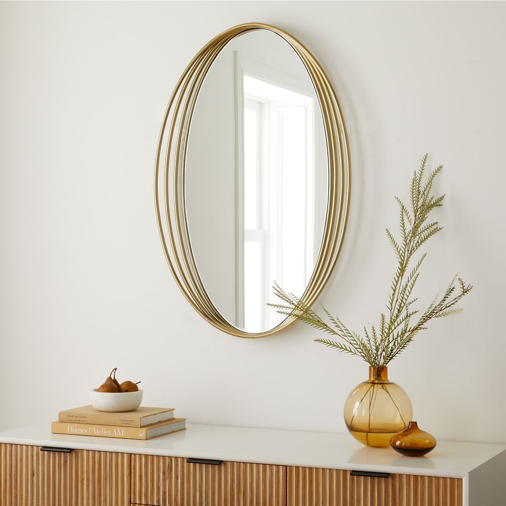 Zelda Oval Mirror 26"W x 39"H West Elm