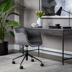 Faux Leather Swivel Office Chair | West Elm