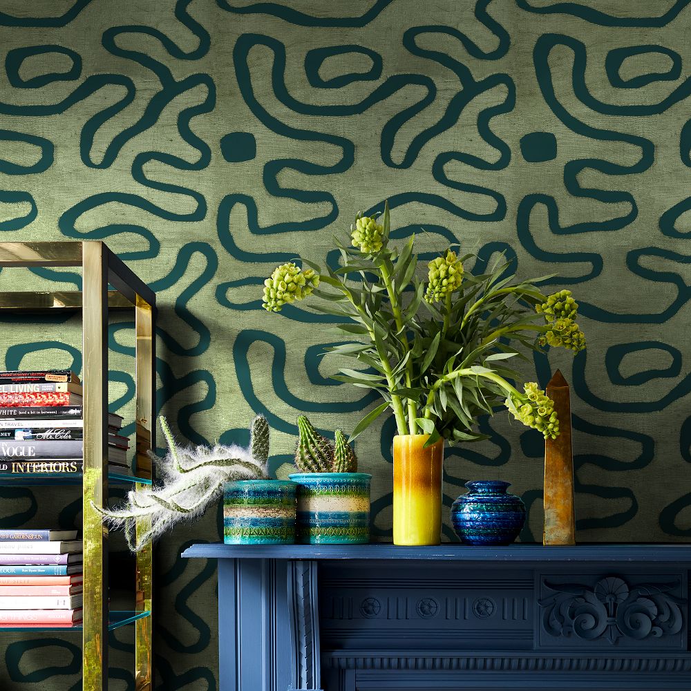 Wallshoppe Buka Patchwork Removable Wallpaper by Chris Benz | West Elm