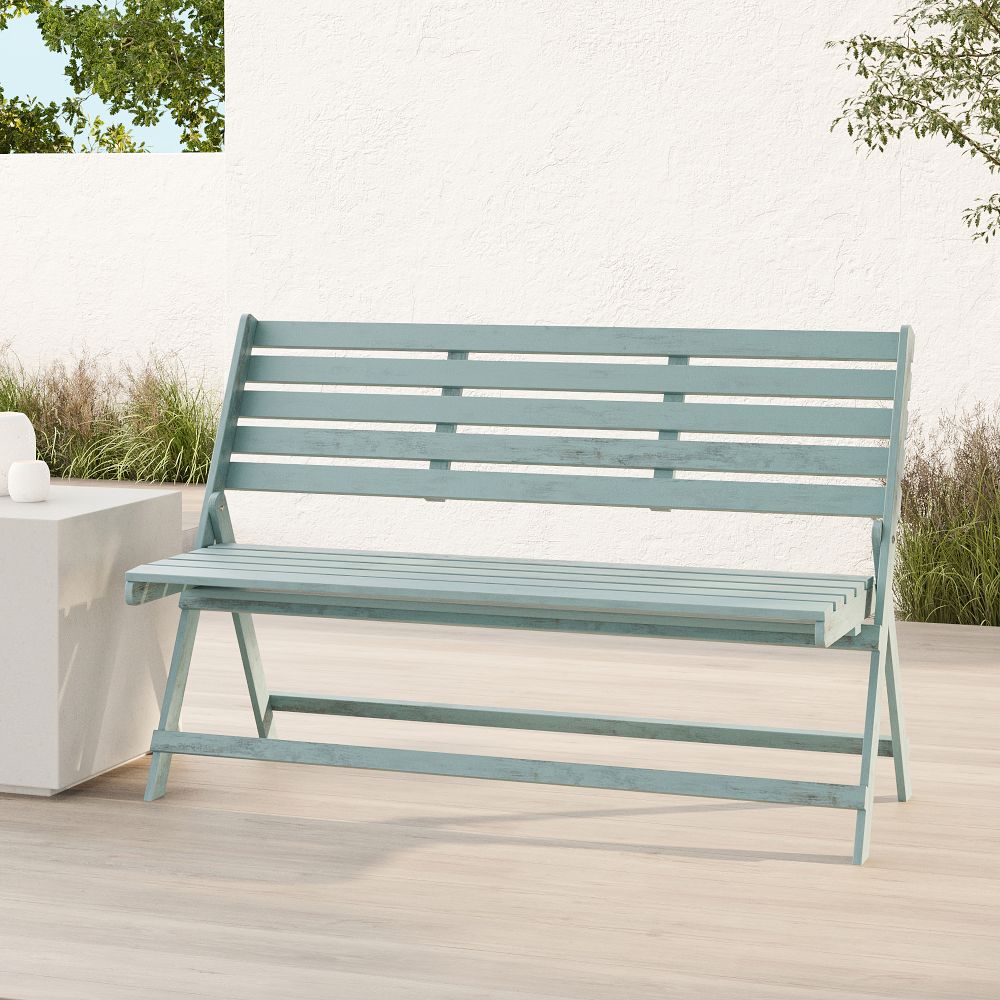 Folding Outdoor Bench West Elm
