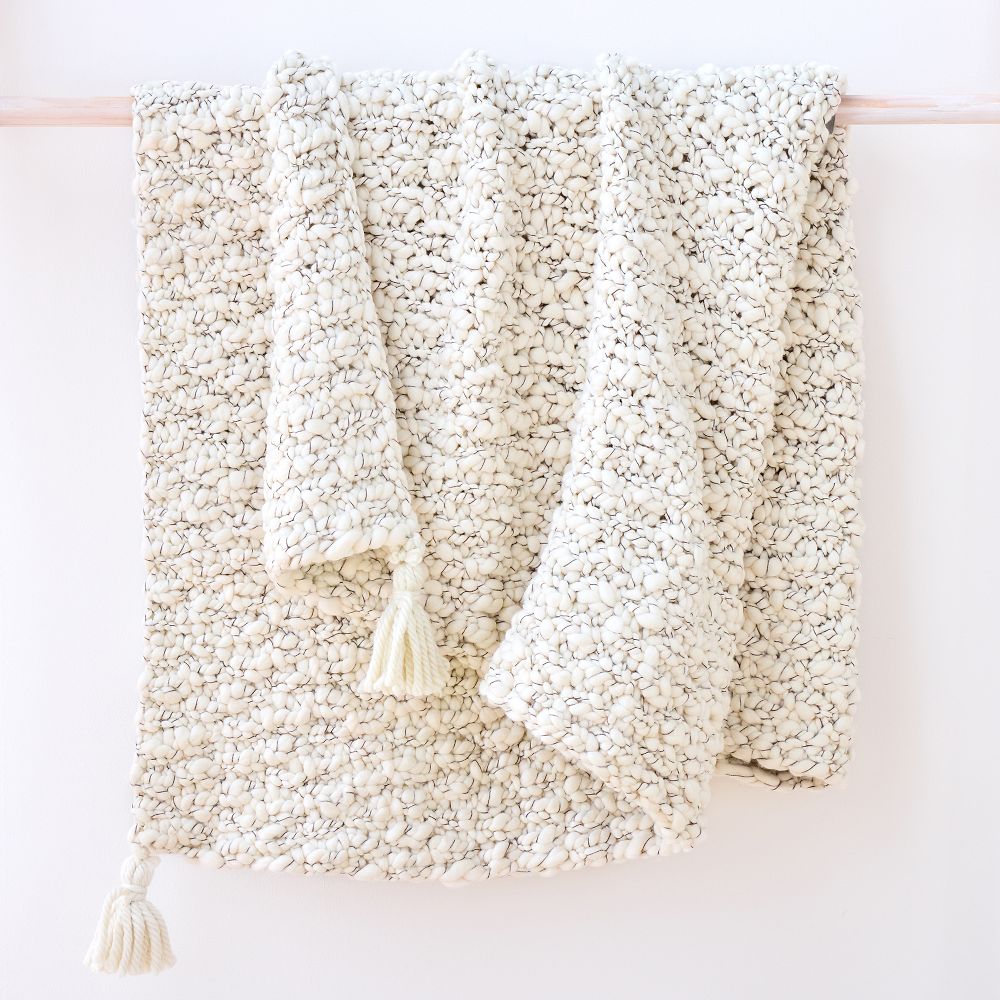 Chunky Marl Knit Throw West Elm
