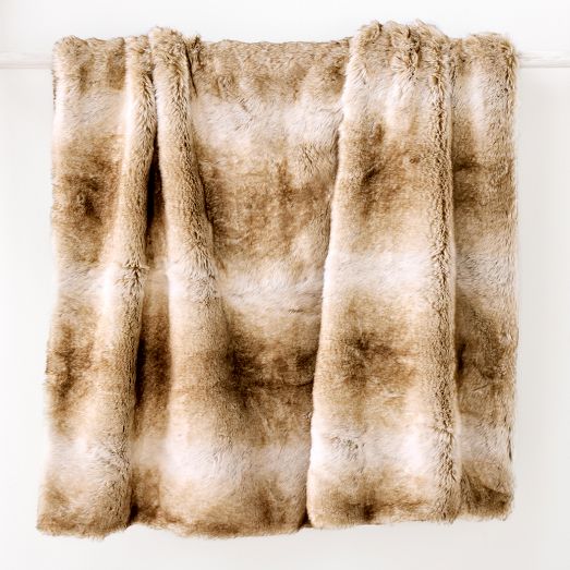 Faux Fur Throw Blanket West Elm