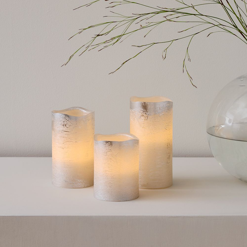 Flicker Flameless Candles (Set of 3) West Elm