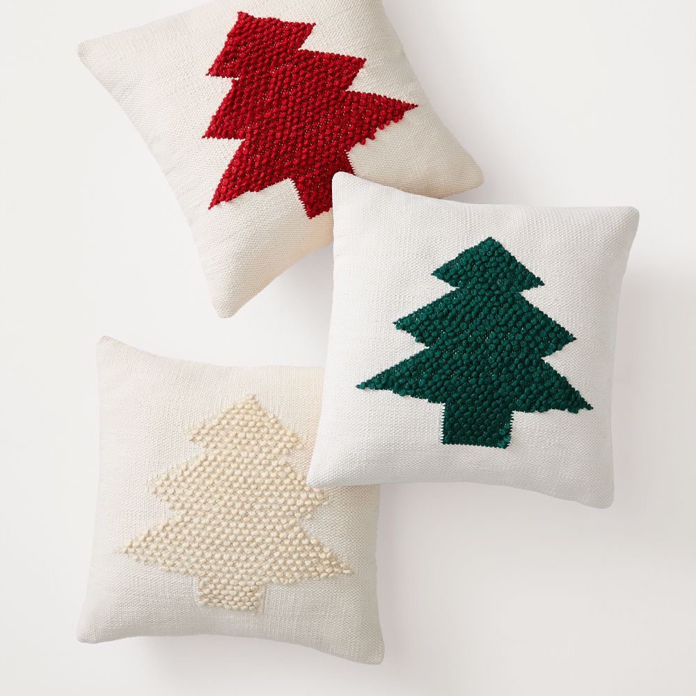 Looped Trees Pillow Cover West Elm