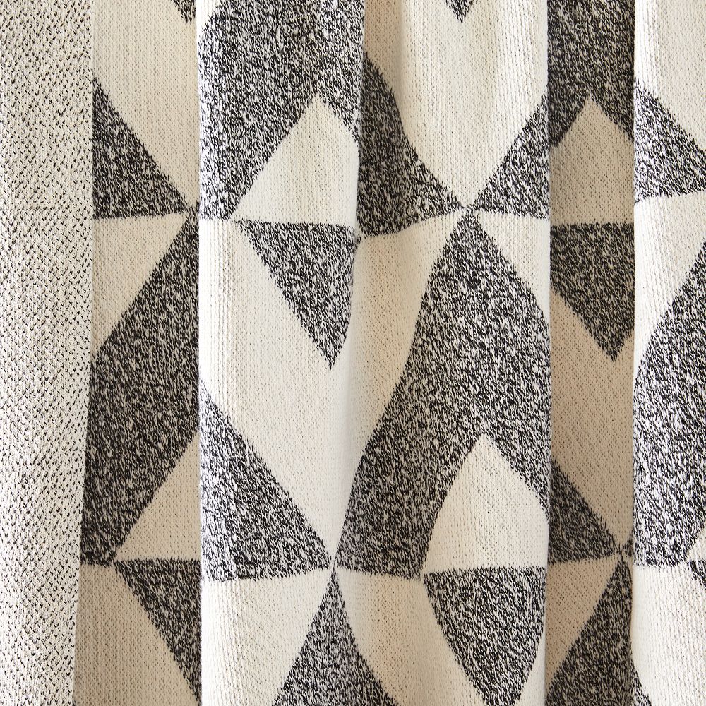 Happy Habitat Recycled Cotton Throw - Reversed Marled | West Elm