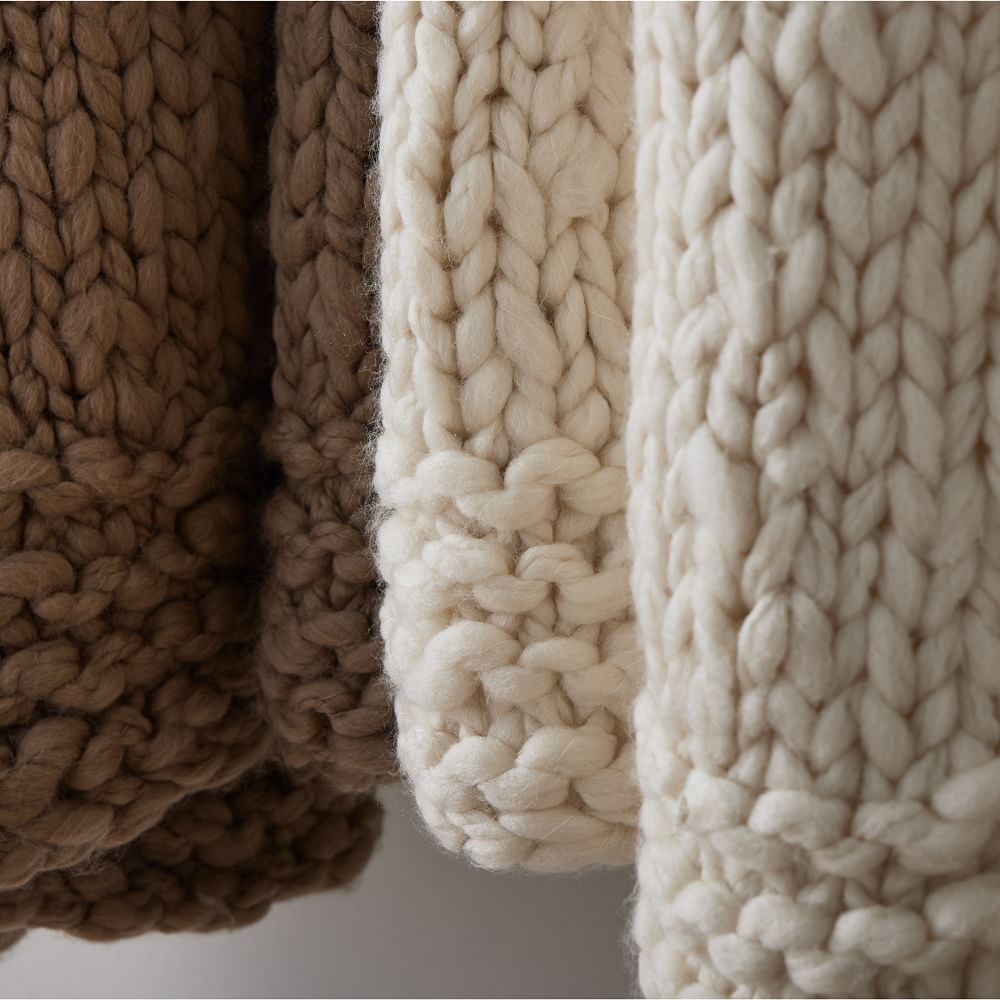 Wool Knit Throw West Elm