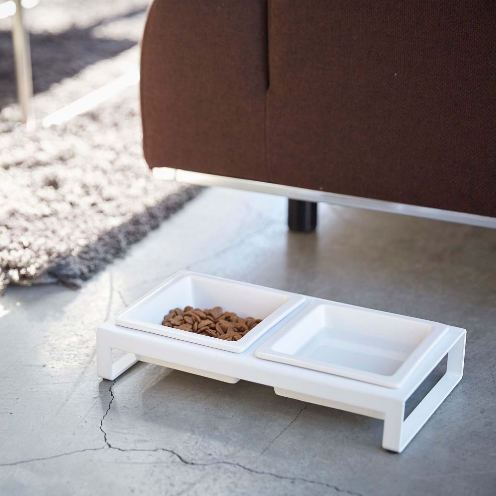 Yamazaki Tower Pet Food Bowl w/ Stand West Elm