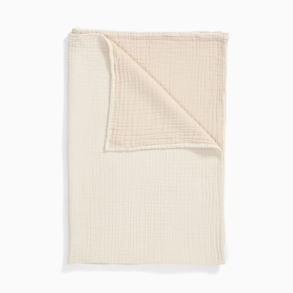 Reversible Gauze Baby Blanket West Elm