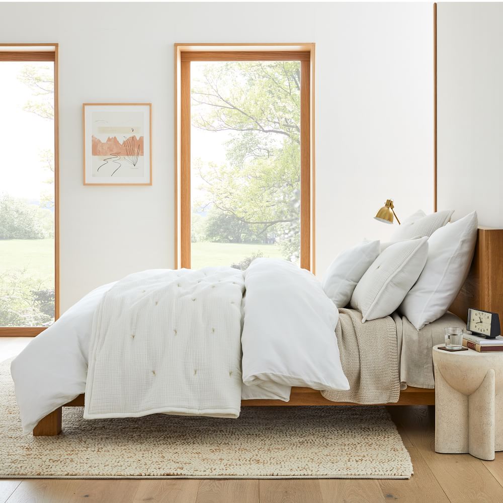 Dreamy Gauze Cotton Quilt & Shams West Elm
