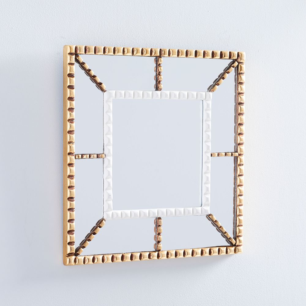 Peruvian Wall Mirrors White/Gold West Elm