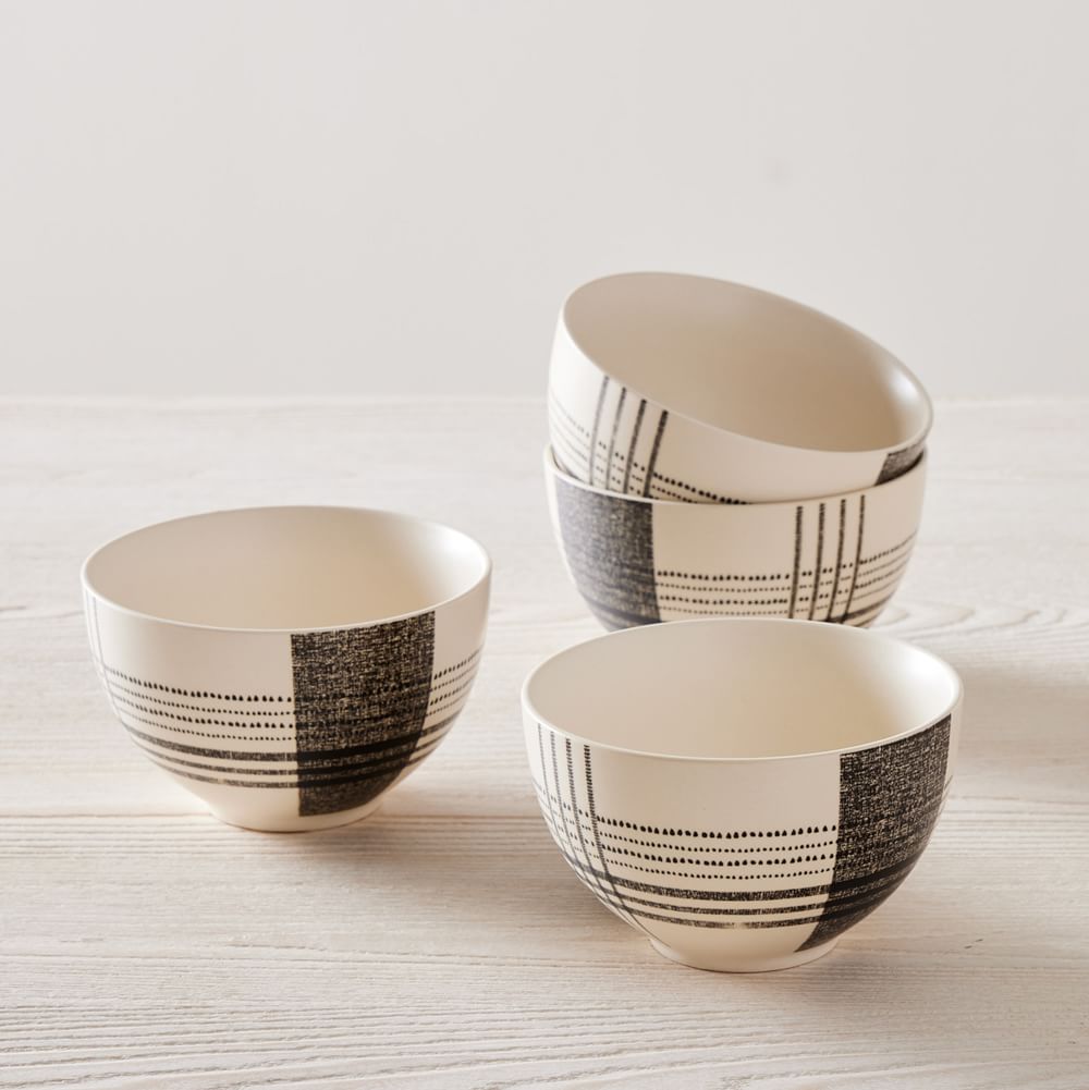 Origin Plaid Cereal Bowl West Elm