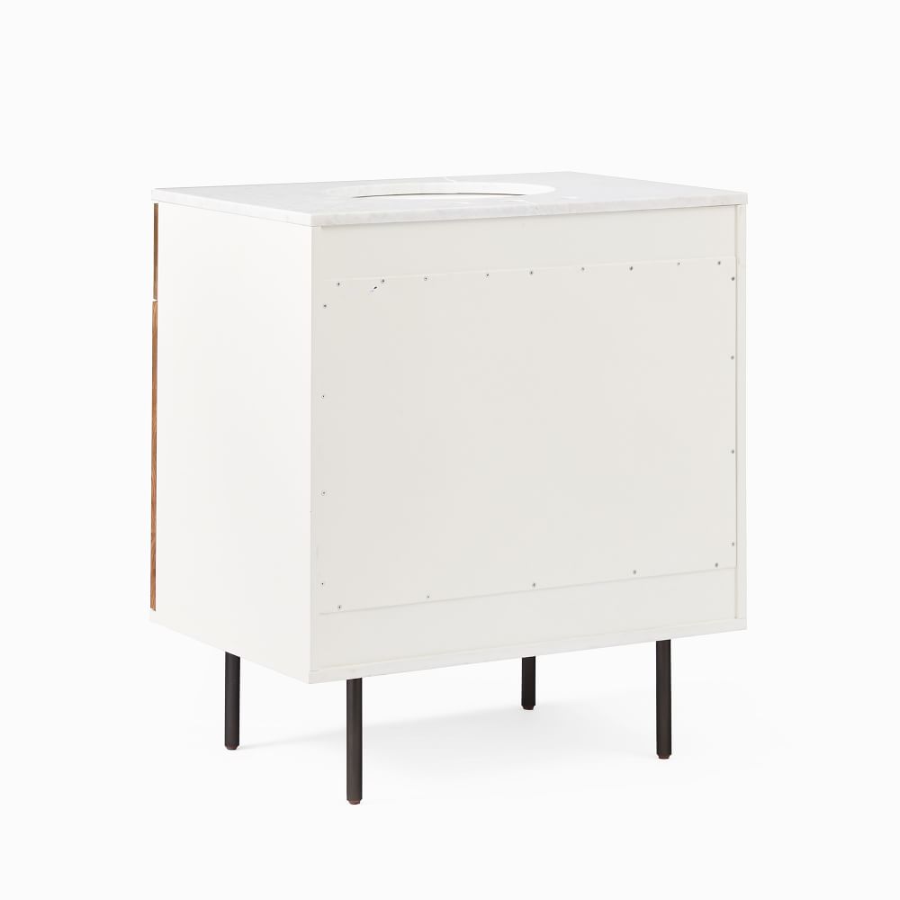 Reclaimed Wood & Lacquer Single Bathroom Vanity West Elm