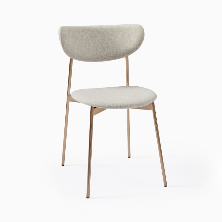 modern petal upholstered dining chair