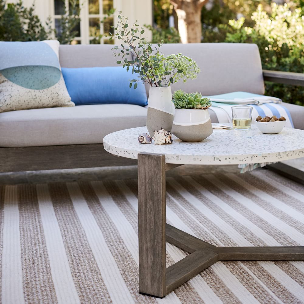 Mosaic Outdoor Coffee Table Terrazzo West Elm