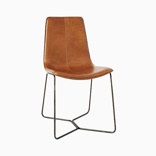 west elm leather side chairs