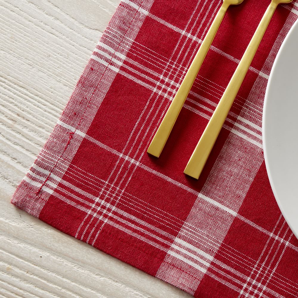Origin Plaid Placemats West Elm