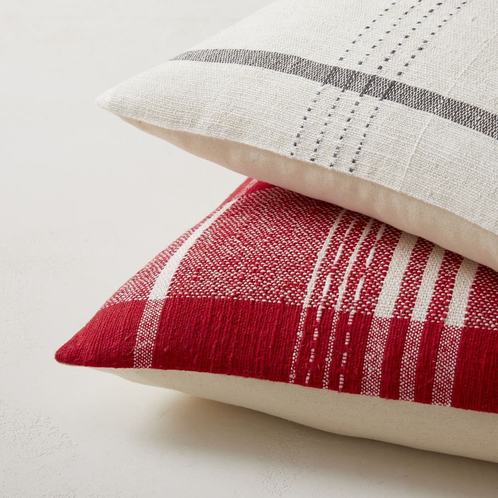 Woven Origin Plaid Pillow Cover West Elm