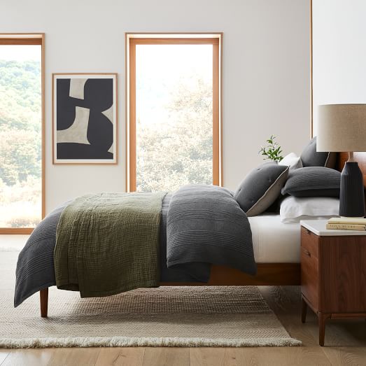 Jersey Duvet \u0026 Linen Layered Bedding 