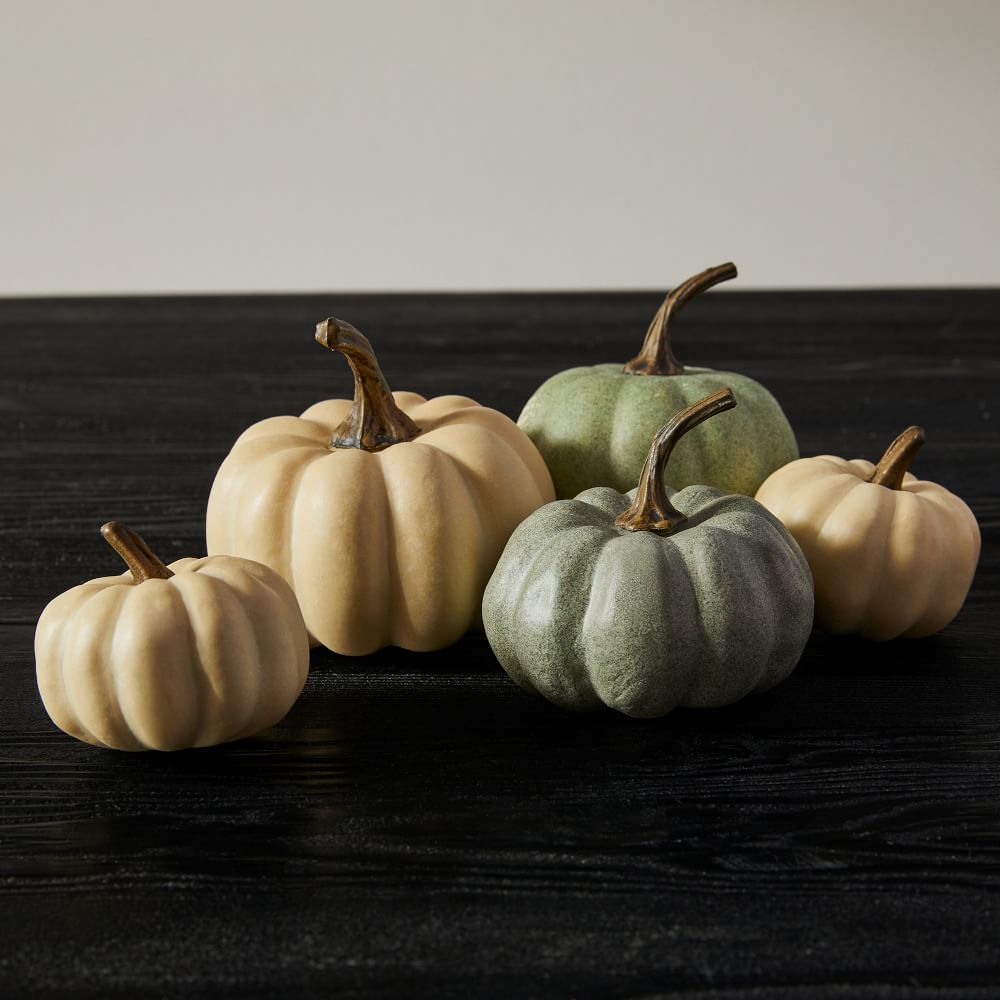 Faux Modern Pumpkin Vase Filler (Set of 5) West Elm