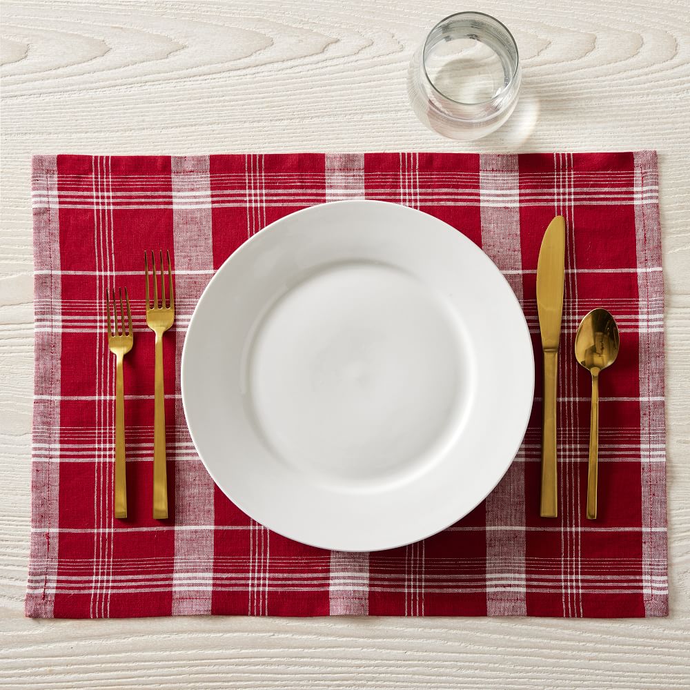 Origin Plaid Placemats West Elm
