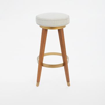 west elm backless barstool